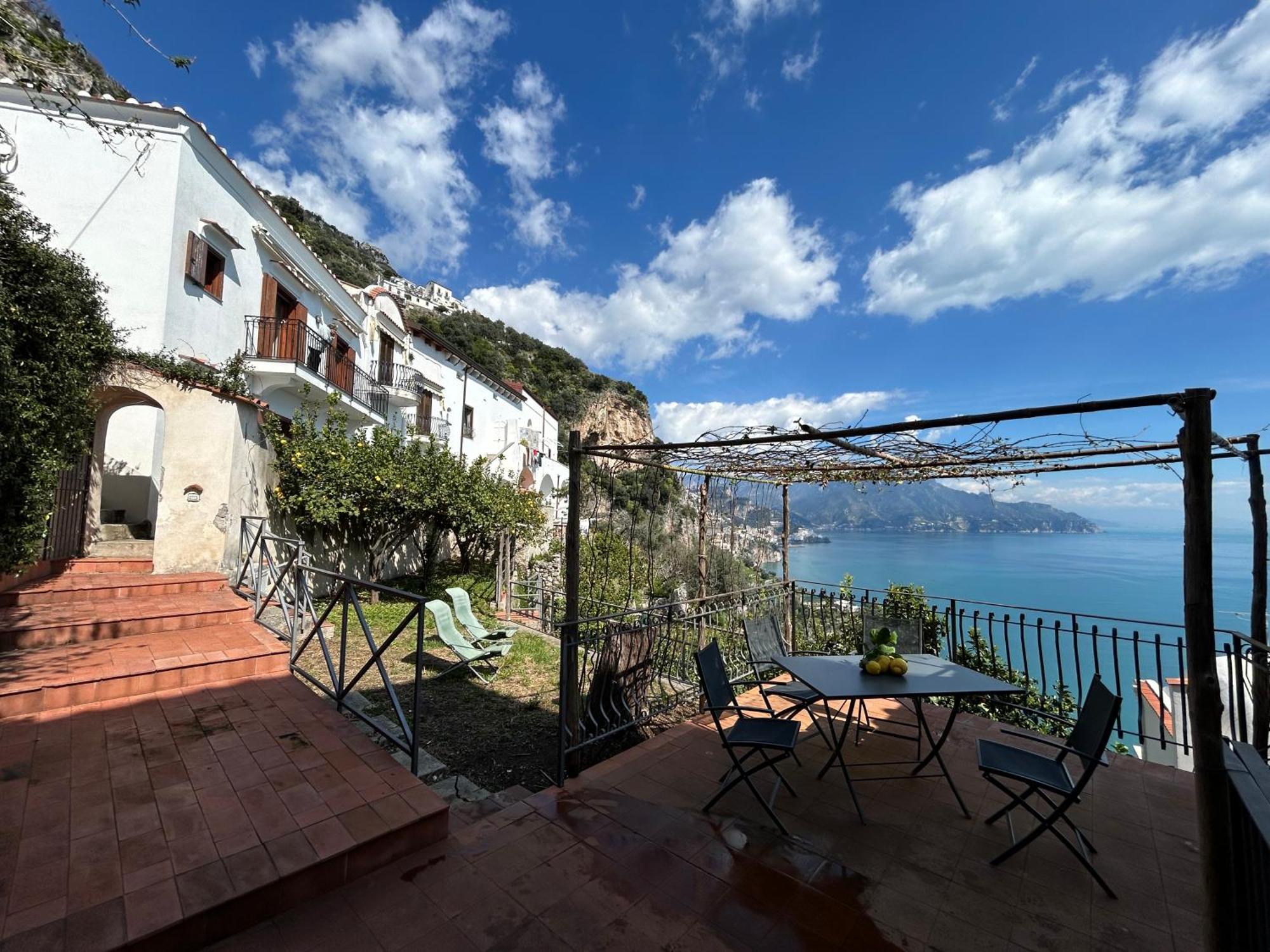 Amalfi 51 Con Vista Mare, Giardino E Terrazze Βίλα Conca dei Marini Εξωτερικό φωτογραφία